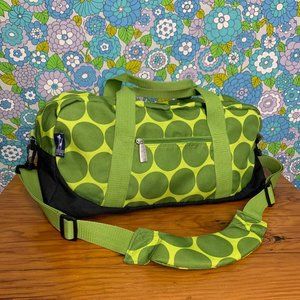 #NWOT# Wildkin Green Polka Dot Kids Duffle Bag